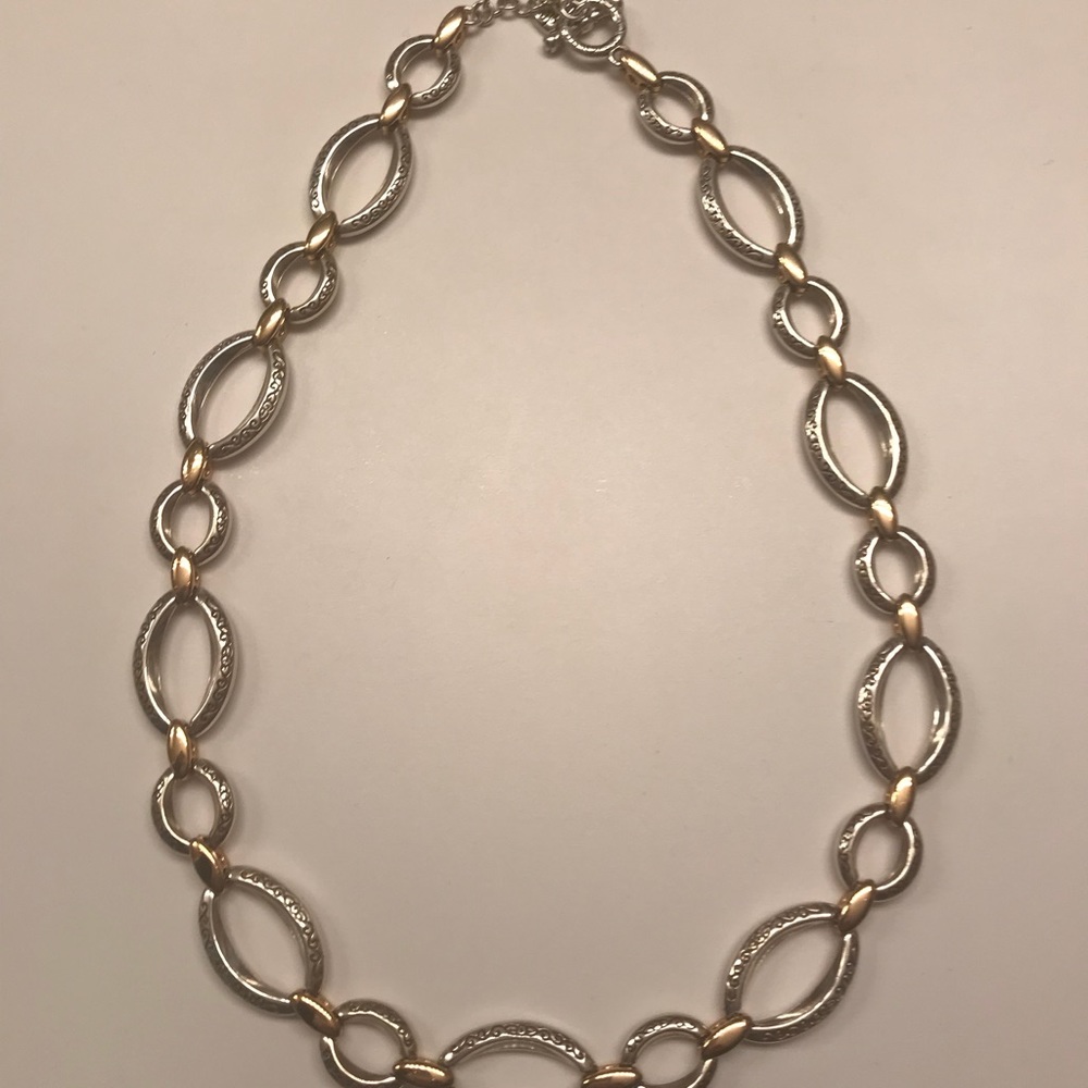 Brighton gold/silver 20” Statement necklace